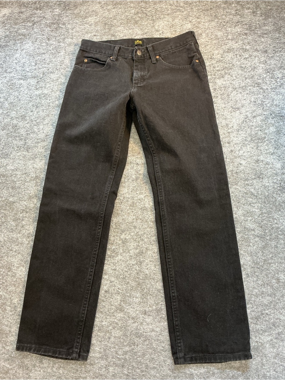 Lee Men's Black Straight Leg Jeans Size 30X30